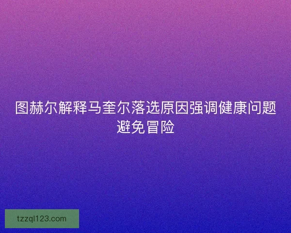 图赫尔解释马奎尔落选原因强调健康问题避免冒险